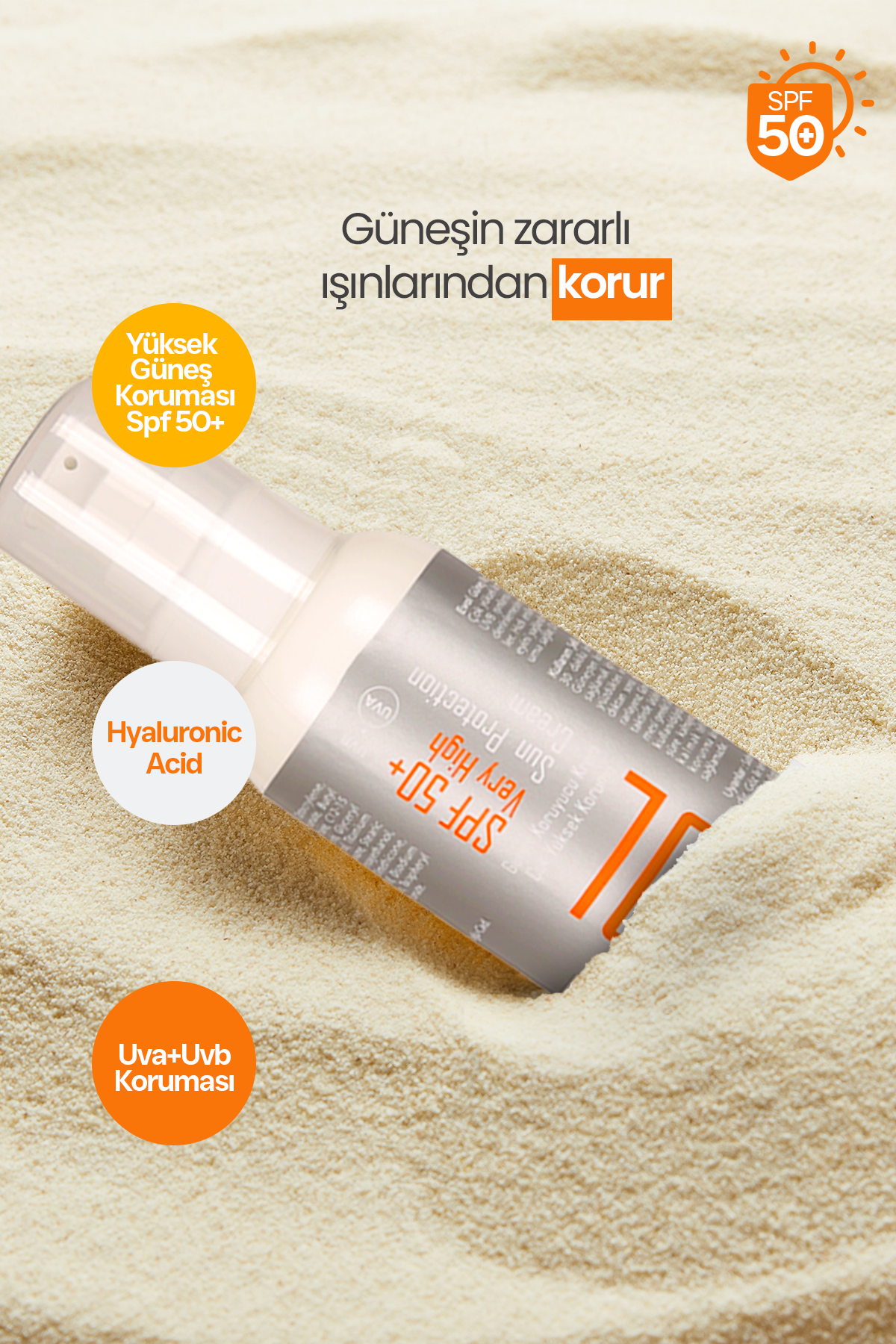 Evol Güneş Kremi Spf 50+ Yüksek Koruyucu Güneş Kremi