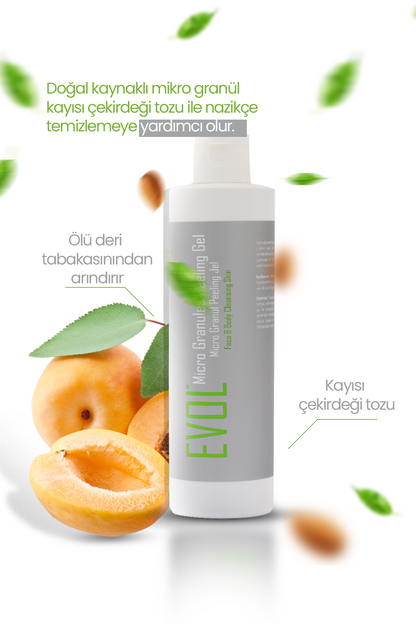 Evol Kayısı Çekirdekli Mikro Granül Peeling Yüz,Batık Peeling