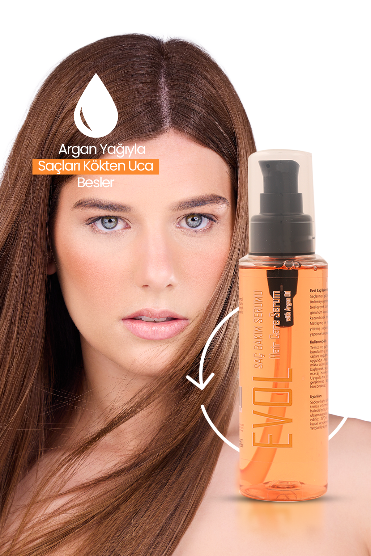 Evol Onarıcı Besleyici Argan Ve Keratin Saç Bakım Yağı